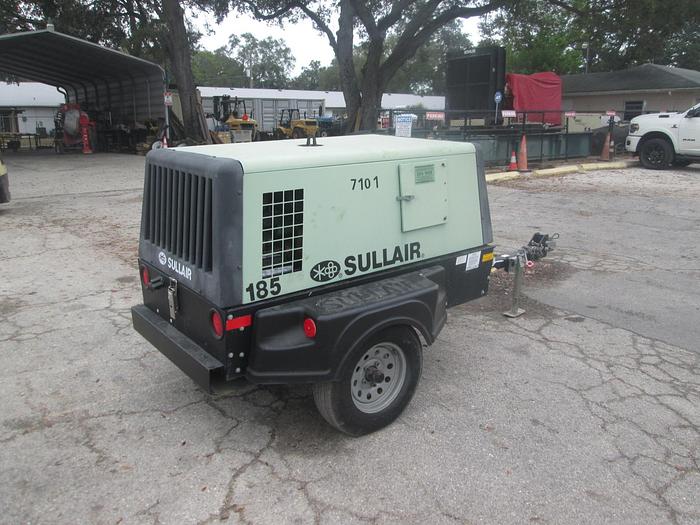 Used 2002 Sullair 185CFM Trailer Mounted Air Compressor