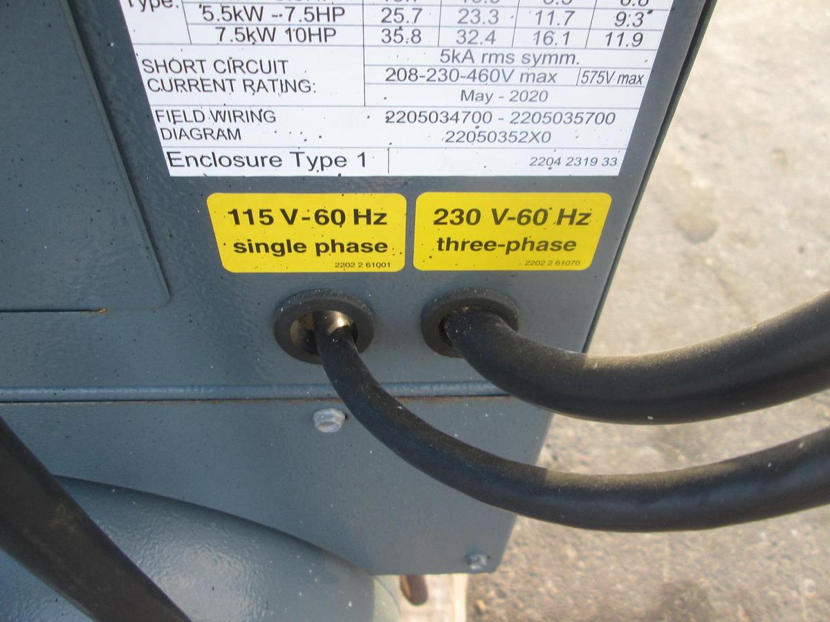 Used 2021 Atlas Copco G4FF Air Compressor with Dryer