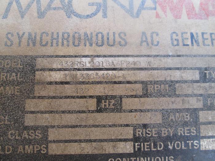 Used Portable Magnamax 300KW Generator