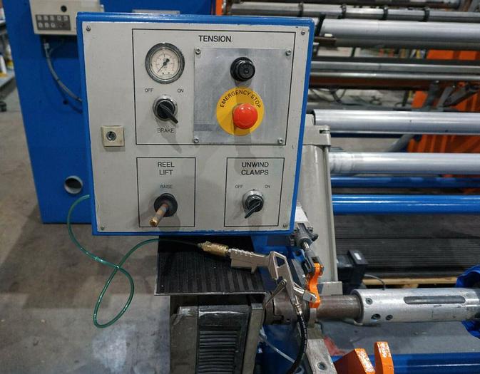 Used 63" PARKLAND INTL CANTILEVERED DUPLEX SLITTER REWINDER 27" REWIND DIAMETER MFG 2010