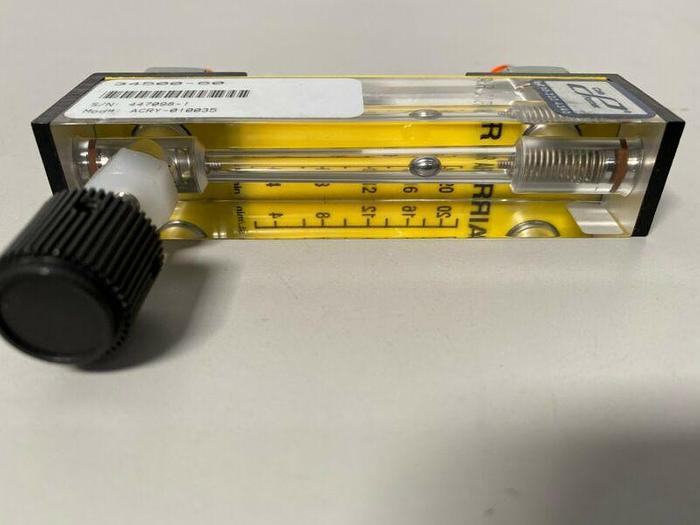 Used Cole Parmer 34500-60 ACRY-010035 Flowmeter Kit with Valve 40 SCFH
