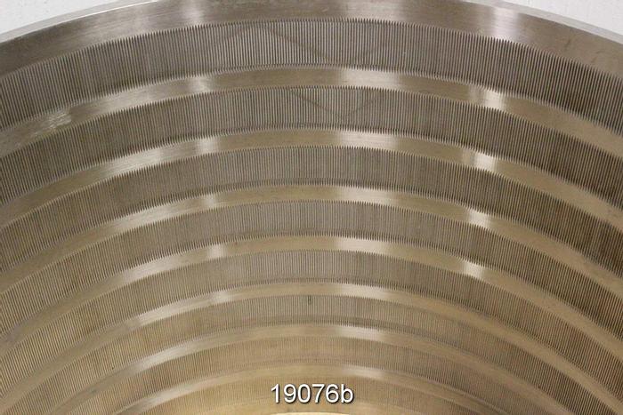 Used Bird 40B Pressure Screen Basket, .010" Slots (2.8mm) #19076