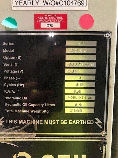 Used GTH 2065 SERIES TRAVELING HEAD PRESS 30 TON