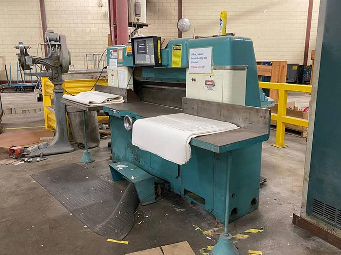 Used 42" LAWSON PAPER GUILLOTINE CUTTER WITH ACCUCUT CONTROLS