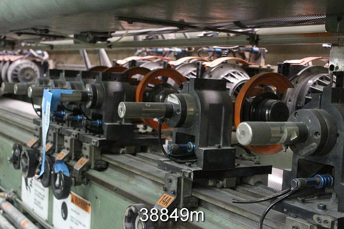 Used Beloit SFM Slitter Rewinder, 7500 Fpm, 90" Max Unwind Diameter, 60" Rewind #38849