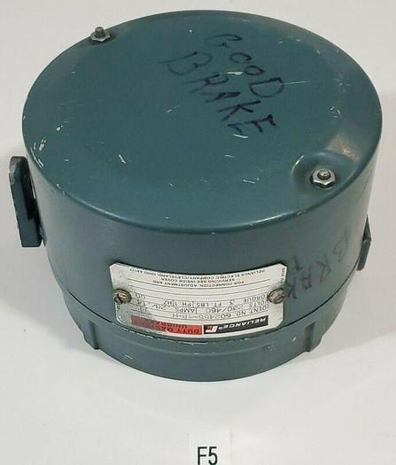 Used *PREOWNE* Reliance 602455-18-H FE Motor Brake 230/460V .28/.14A 3Ft Lbs Torque