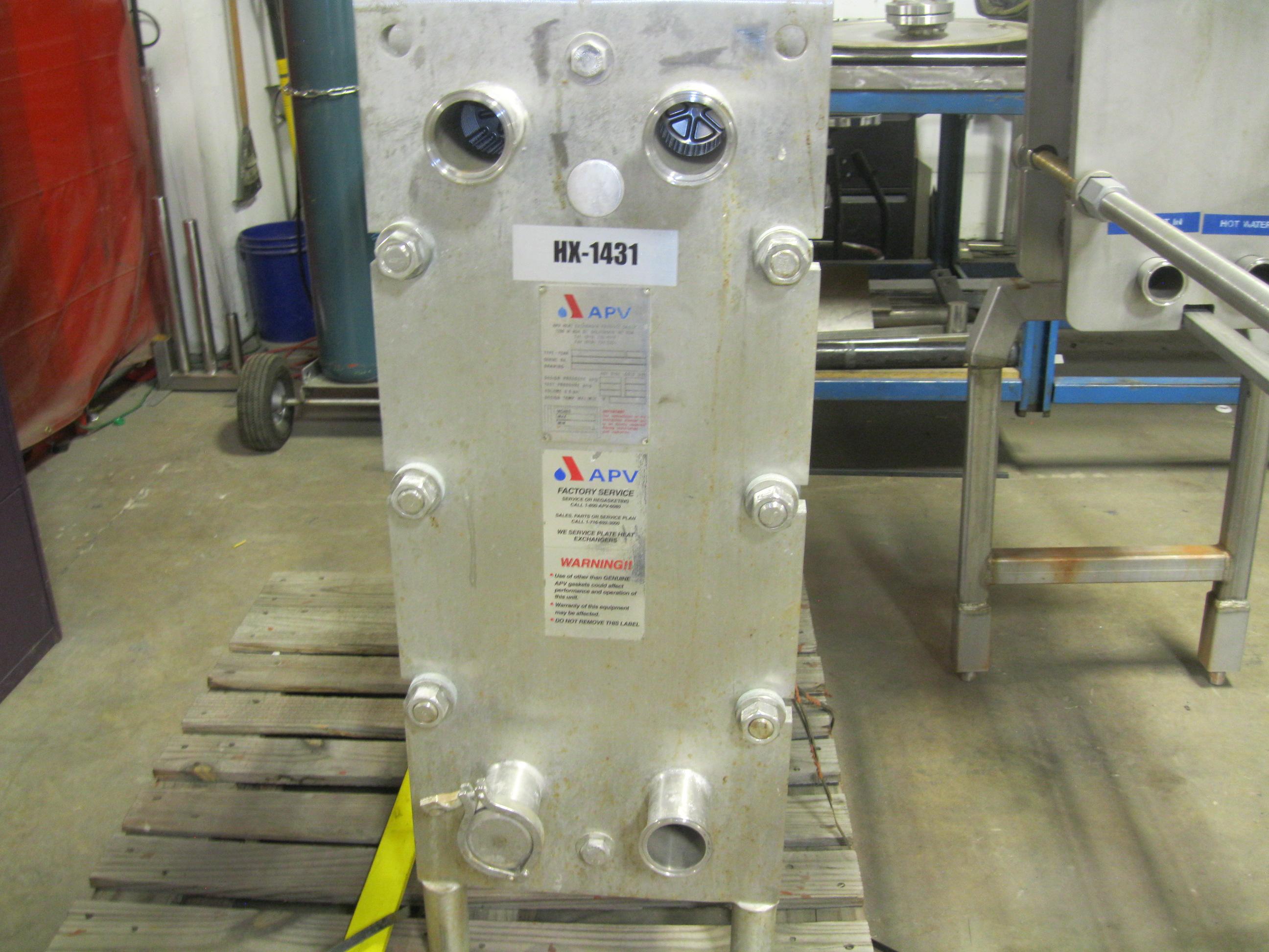 Used 67 SQ. FT. PLATE HEAT EXCHANGER