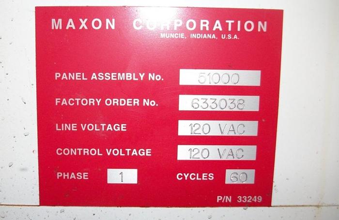 Used Furnace, Belt, 36" x 10', S/st Conv, Nat. Gas, 1/2 hp #S740070