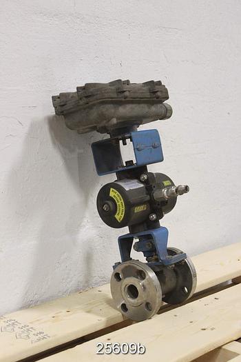Used Neles Jamesbury 15150313600TT 1" Air Operated Ball Valve #25609