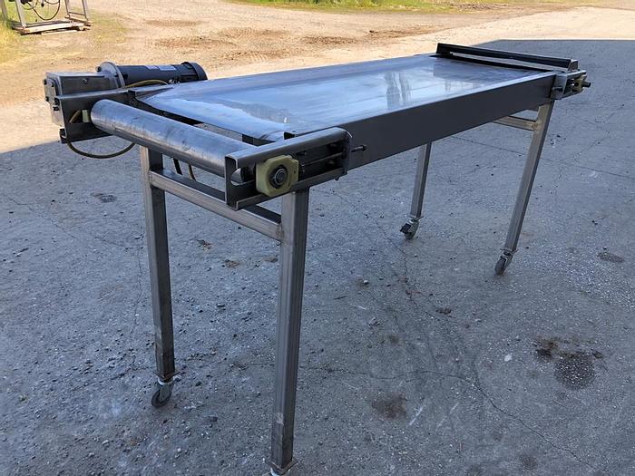 Used Conveyor, Belt, 24" x 6', S/st, Inspection, Variable Speed #S743799