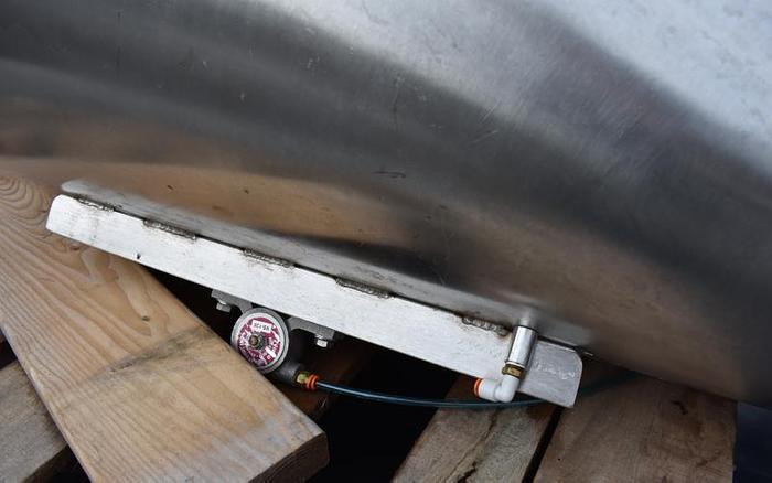 Used USED 110 GALLON TANK (HOPPER/CYCLONE), STAINLESS STEEL