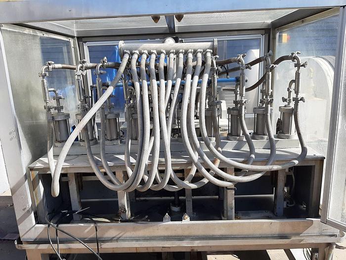 Used Filler, Bottle, Inline, 10-Head, 304 Stainless Steel, 250ml - 5,000ml #C744824