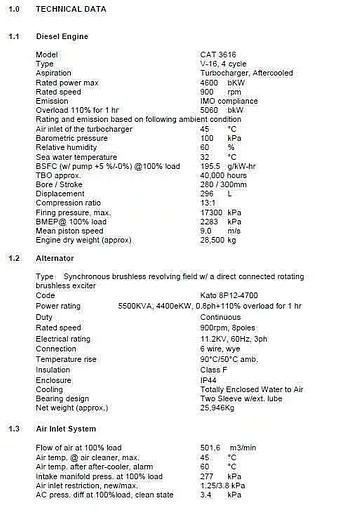 Promoted Caterpillar 3616 Type V-16 Unused generator sets x 8