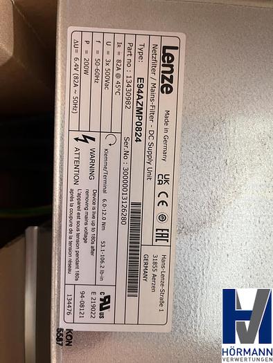 Used Lenze Mains Filter