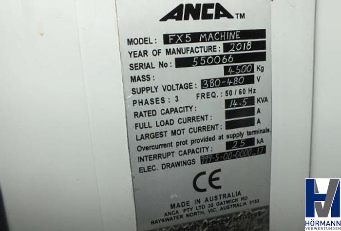 Used 2018 ANCA FX 5 Linear