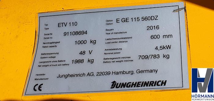 Used Elektro-Schubmaststapler