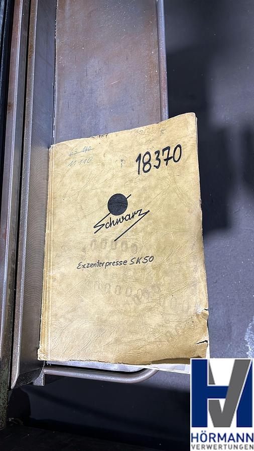 Gebraucht Exzenterpresse Hensel EBU SK50 / 500 kN mit Schutzschirm