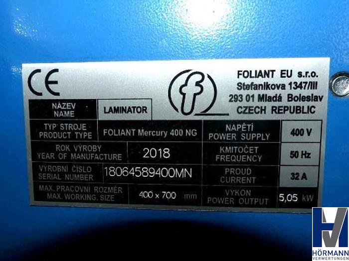 Used 2018 Foliant  Mercury 400 NG