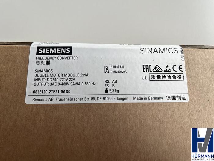 Gebraucht 2022 Siemens Frequenzumrichter
