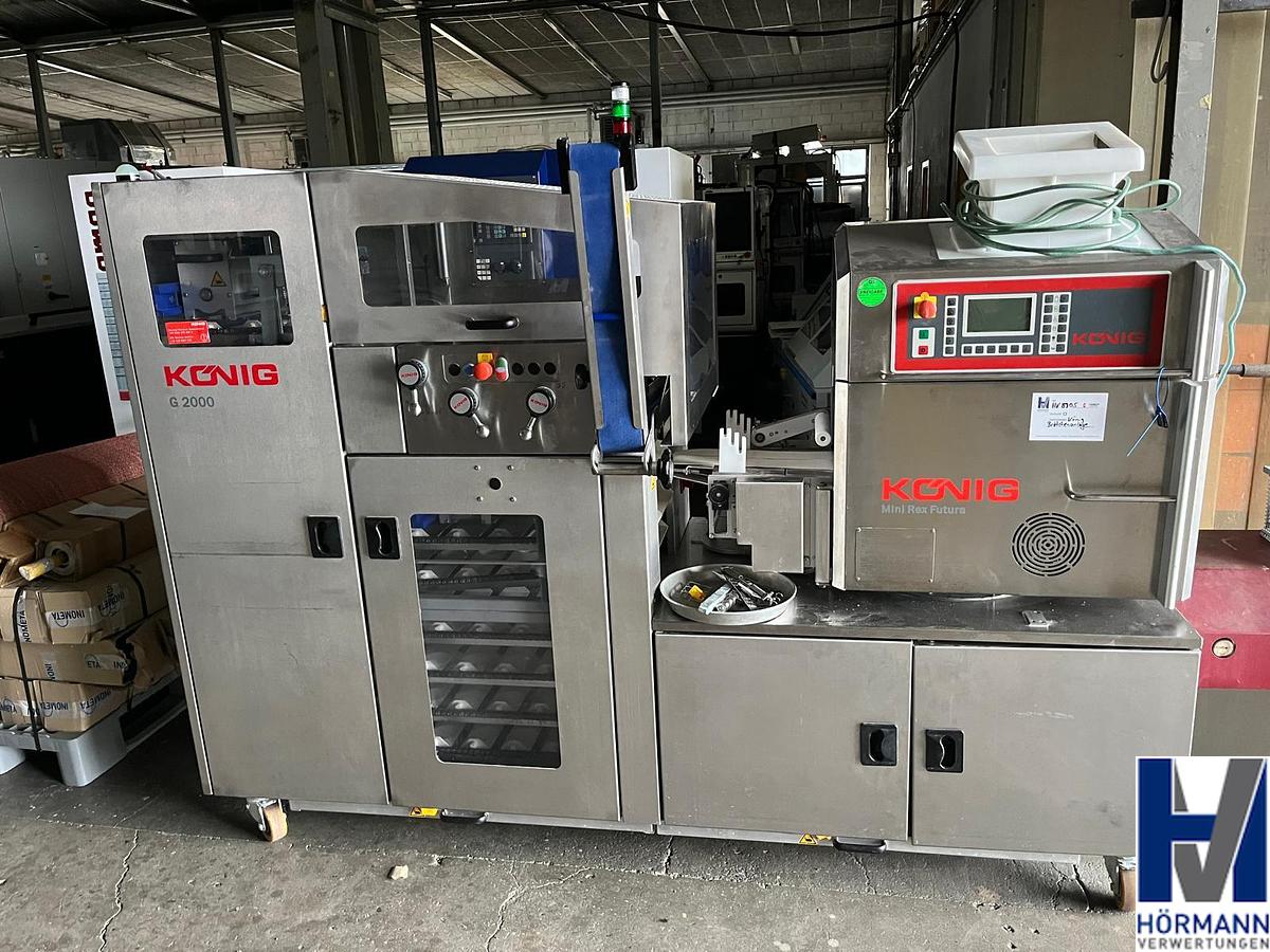 Gebraucht KÖNIG Brötchenanlage G2000 (MiniRex Futura S und Gärschrankanlage G2000-K2)