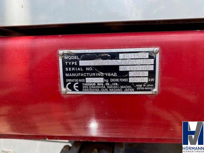 Used Tekeuchi TB 2150 RCV V3