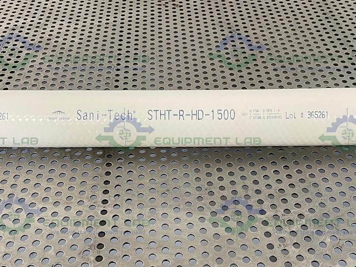 Used Sani Tech  STHT-R-HD-1500 96" Silicone Hose w/ 1 1/2 Sanitary Fitting