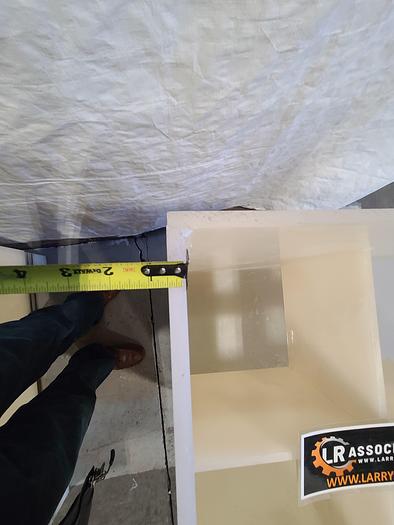 Used Polypro Tank Counter Flow Rinse side and bottom support 70" x 28" x 29" Removable Partition - LARRY PLEASE CHECK DEMENTIONS
