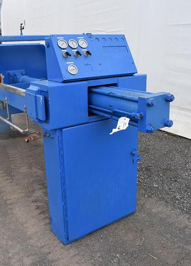 Used 10 CU. FT. (EXPANDABLE) MET-CHEM FILTER PRESS - 800 MM - C.G.R. - WITH PLATE SHIFTER  (#9881)