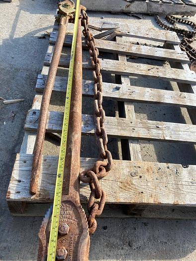 Used Vulcan 35 Bijaw 63" Chain Pipe Wrench Vise Tong