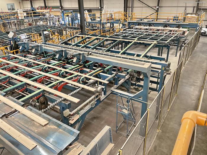 Gebruikt Almab – Stenner – Leadermac high speed resaw-planing line
