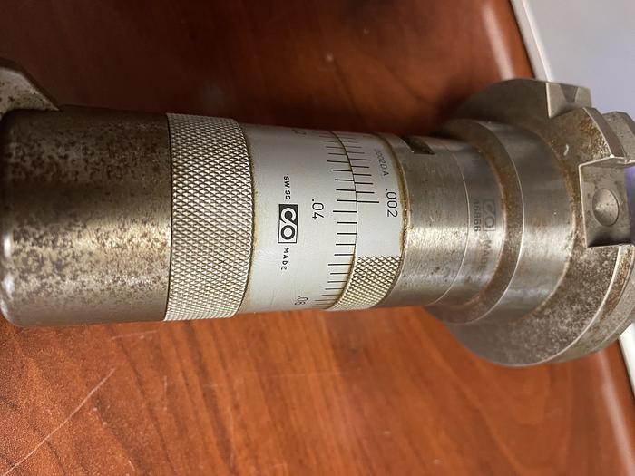 Used USED-C/O 46866 SWISS MADE CAT 45 WITH C/O 18036 SWISS MADE ADJUSTABLE BORING HEAD