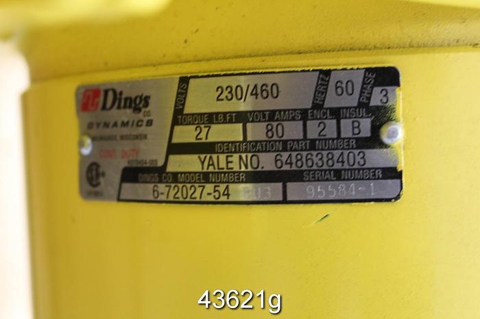 Unused Yale Model CEW7.5X26LG8S4 Overhead Crane, 6 Ton Capacity #43621