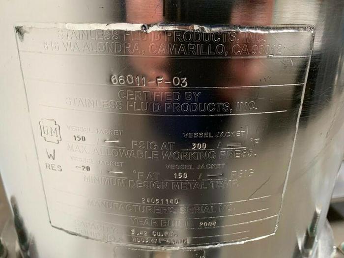 Used Stainless Fluid Products 12" Stainless Steel Stacked Filter Housing