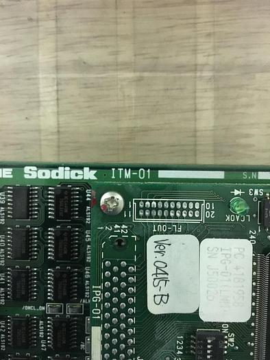 Used Sodick, ITM-01, PC Board, Ver 1, S/N- J70061, With IPG-01LNM, S/N- J50026