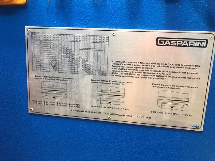 Usato PIEGATRICE GASPARINI IDRAULICA 4000X250 TON
