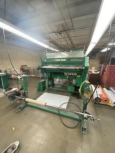Used 62" BECK ROTARY KNIFE SHEETER W/ UNWIND