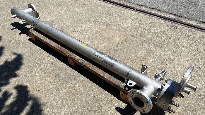 Used Heat Exchanger, Shell & Tube, 16 SF, S/st, 150 PSI, Allegheny Bradford #S744643