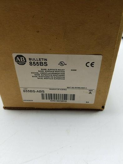 ALLEN BRADLEY 855BS-ABS Ser A