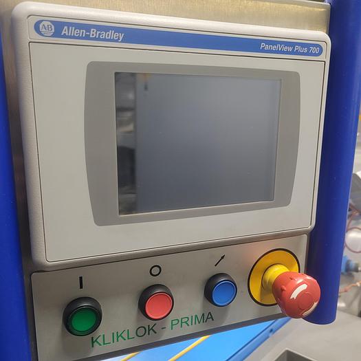 Used Kliklok Prima Horizontal Cartoner Stainless steel 