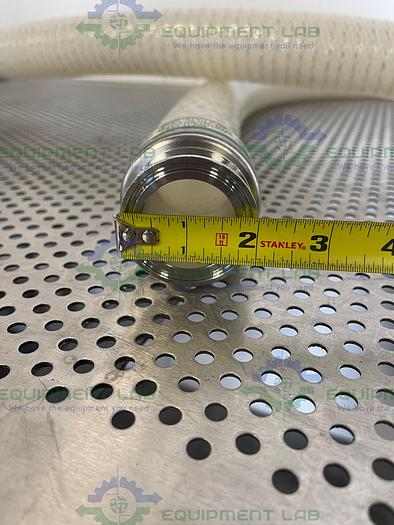 Used Sani-Tech  STHT-WR-1500 84" Wire-Reinforced Hose w/ 1 1/2" Sanitary Fitting