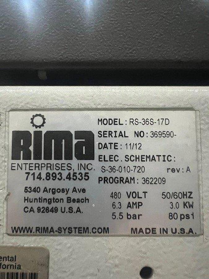 Used 2012 Rima RS36S 17D