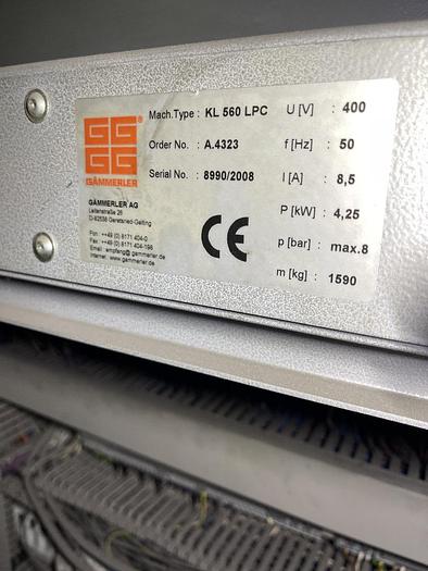 Used 2008 Gammerler KL560 LPC