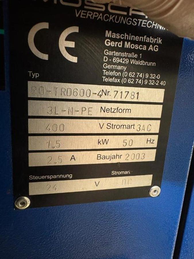 Used 2003 Mosca RO-TRD 600