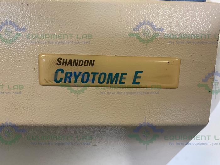 Used Thermo Shandon Cryotome E 77200187 Cryostat Microtome Tissue Sectioning