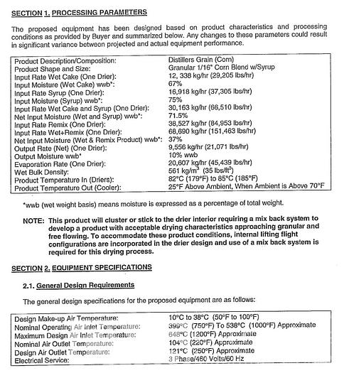 Used Buhler Aeroglide 13x60 Stainless Steel Drum Dryer with Burner