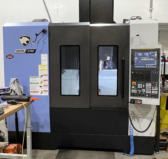 Used 2021 DOOSAN BVM-5700 4-Axis CNC Vertical Machining Center ***Only 4 Cutting Hours***