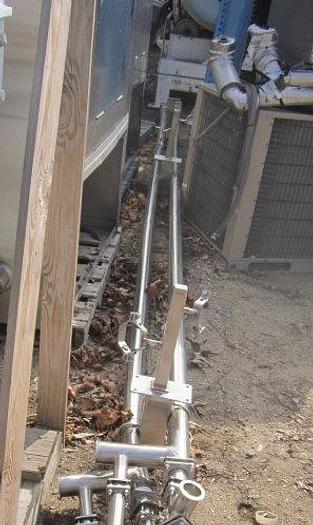 Used Heat Exchanger, Tube-in-tube, S/st, 2 Pass, 22'l #S737414