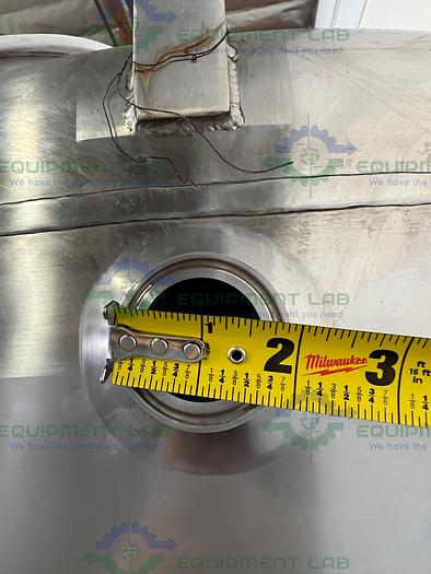 Used Mueller 200 Gallon Stainless Steel Cone Bottom Single Wall Tank w/ Valve