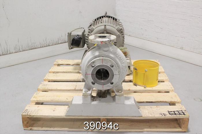 Unused Sulzer APT11-2 Pump, ASTM A890 Stainless Steel, Unused, with Motor #39094