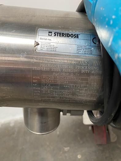 Used DCI 50 Liter Jacketed Stainless Steel Reactor Vessel W/ Steridose Motor